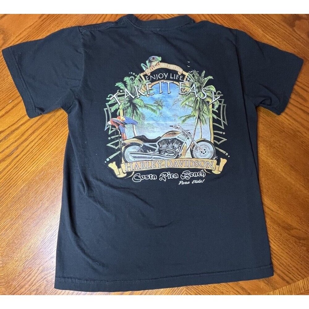 HARLEY DAVIDSON COSTA RICA BEACH ENJOY LIFE TAKE IT EASY T-SHIRT XL